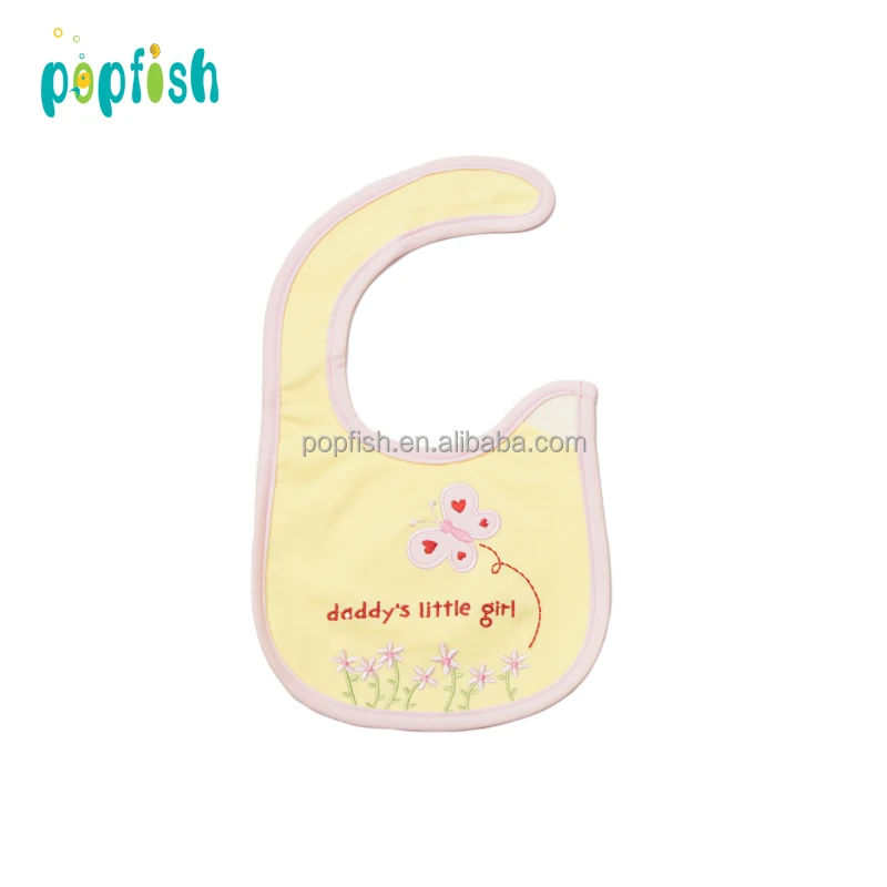 Hot selling soft cotton novelty baby bibs 100% cotton