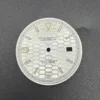 S Style Silver Dial Gold Index