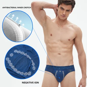 Hygieia Custom logo Men's Negative Ion Anion Underwear Magnetic Male Underwear Briefs Boxer Pour Hommes Elastic Underpants