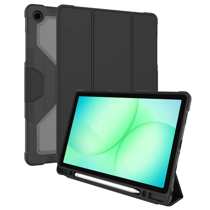product foldable kickstand pu leather smart cover case for samsung galaxy tab a11 shockproof  anti bend cover tablet case for tab a11-2