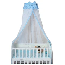 Portable Foldable Baby Canopy Round Mosquito Net for Boys & Girls Princess Bed Crib Netting Kids' Room Decoration Bedding
