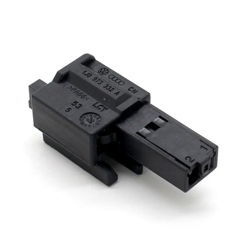 Lot De 2 Connecteurs Mâles 2 Broches 1J0973332 - Pour Feux Stop Volkswagen, Audi, Seat, Skoda - 7