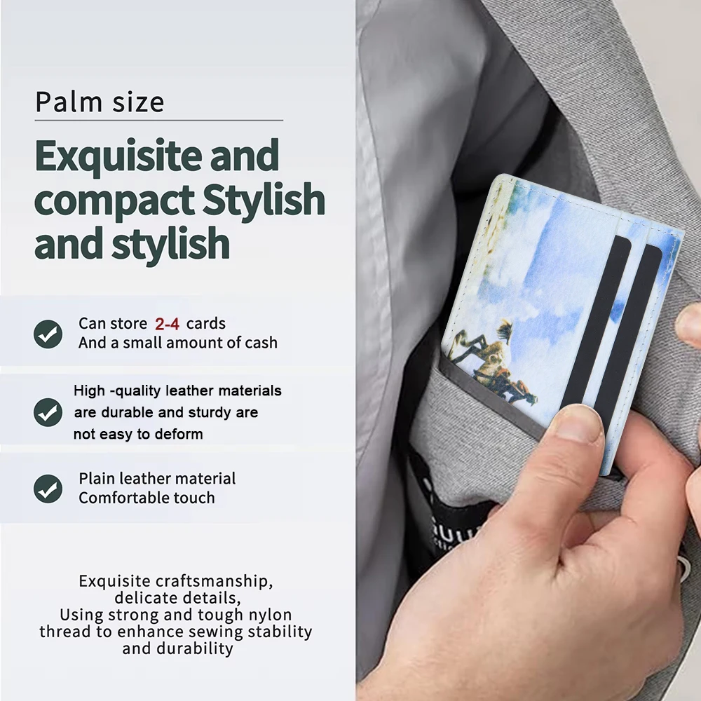 Custom Logo Printing Mini Front Pocket Wallet Credit Card Holder Slim RFID Blocking Sleeves Credit Card Protector