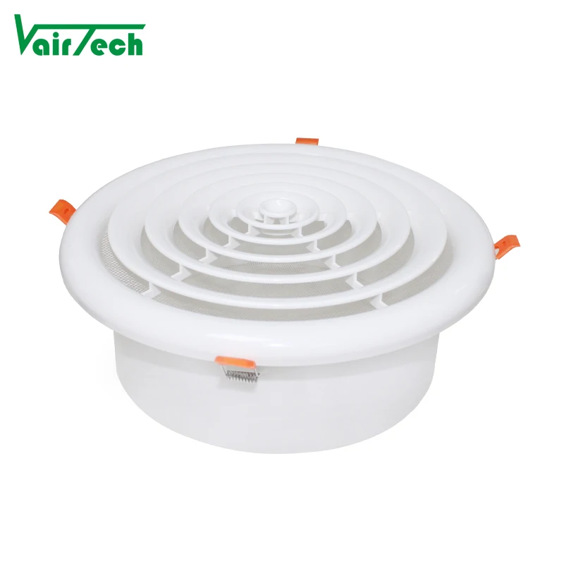 Hvac System Round Plastic Air Vent Grille Cover Air Conditioning ...