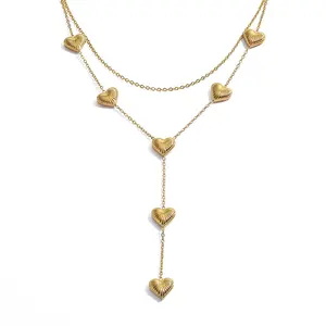 High Quality Stainless Steel Jewelry 18K Gold PVD Plated Rings Bracelet Necklace Customized Waterproof Trendy Jewelry Wholesale