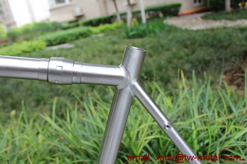 XACD Made Ti Cyclocross Frame with Coupler Titanium Gravel Bike Frame with Coupler