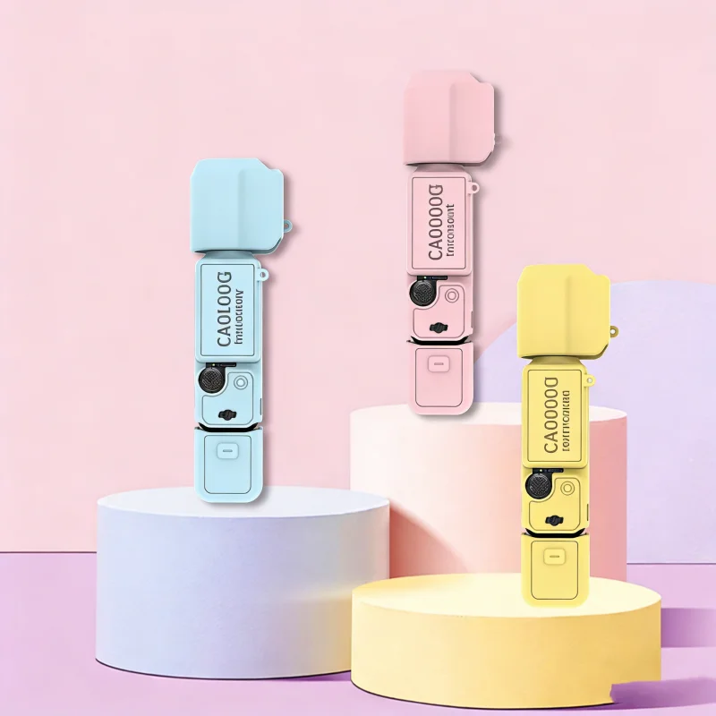 product silicone cover for dji osmo pocket 3 protective case scratch resistant sleeve for dji osmo pocket 3 portable combo accessories-4