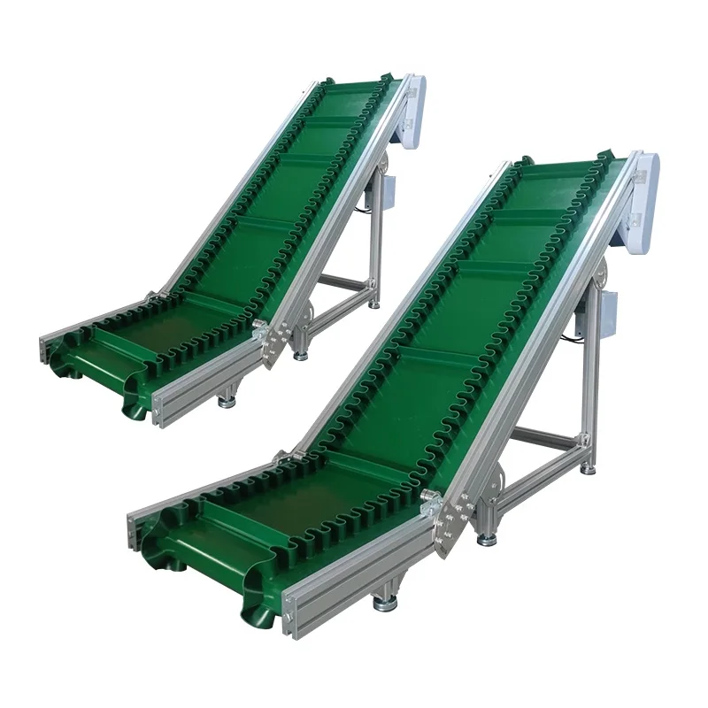 Assembly Line Material Climbing Inclined Conveyor Belt Hopper Production Line Grain Conveyor