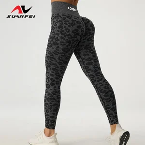 Latest Custom High Waist Print Scrunch Yoga Leggings High Strength Breathable Yoga Leggings for Women