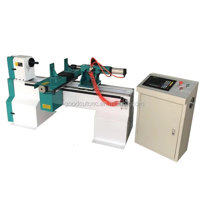 High Speed Cnc Wood Lathe Mini Machine with 2 Cutters