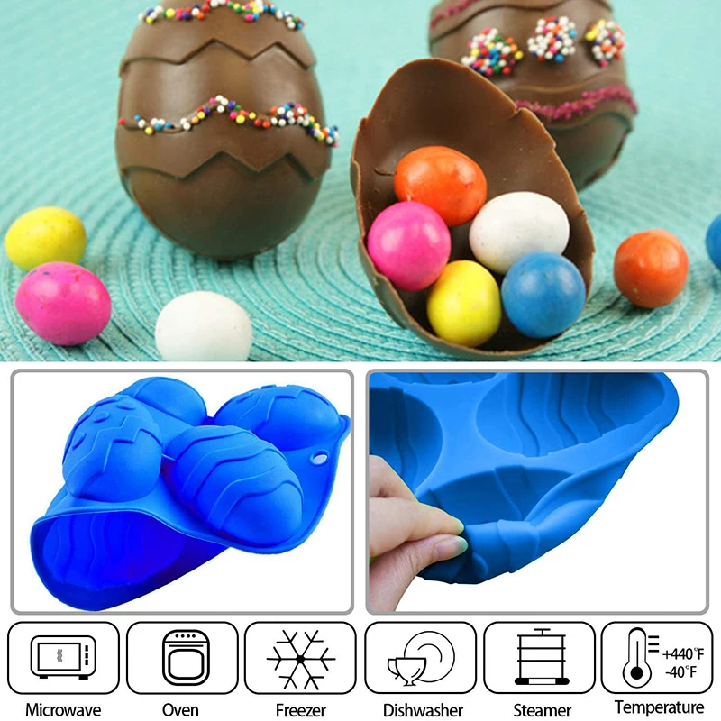 Easter Egg Mold  Egg Silicone Cake Mold for Easter Cocoa Bombs