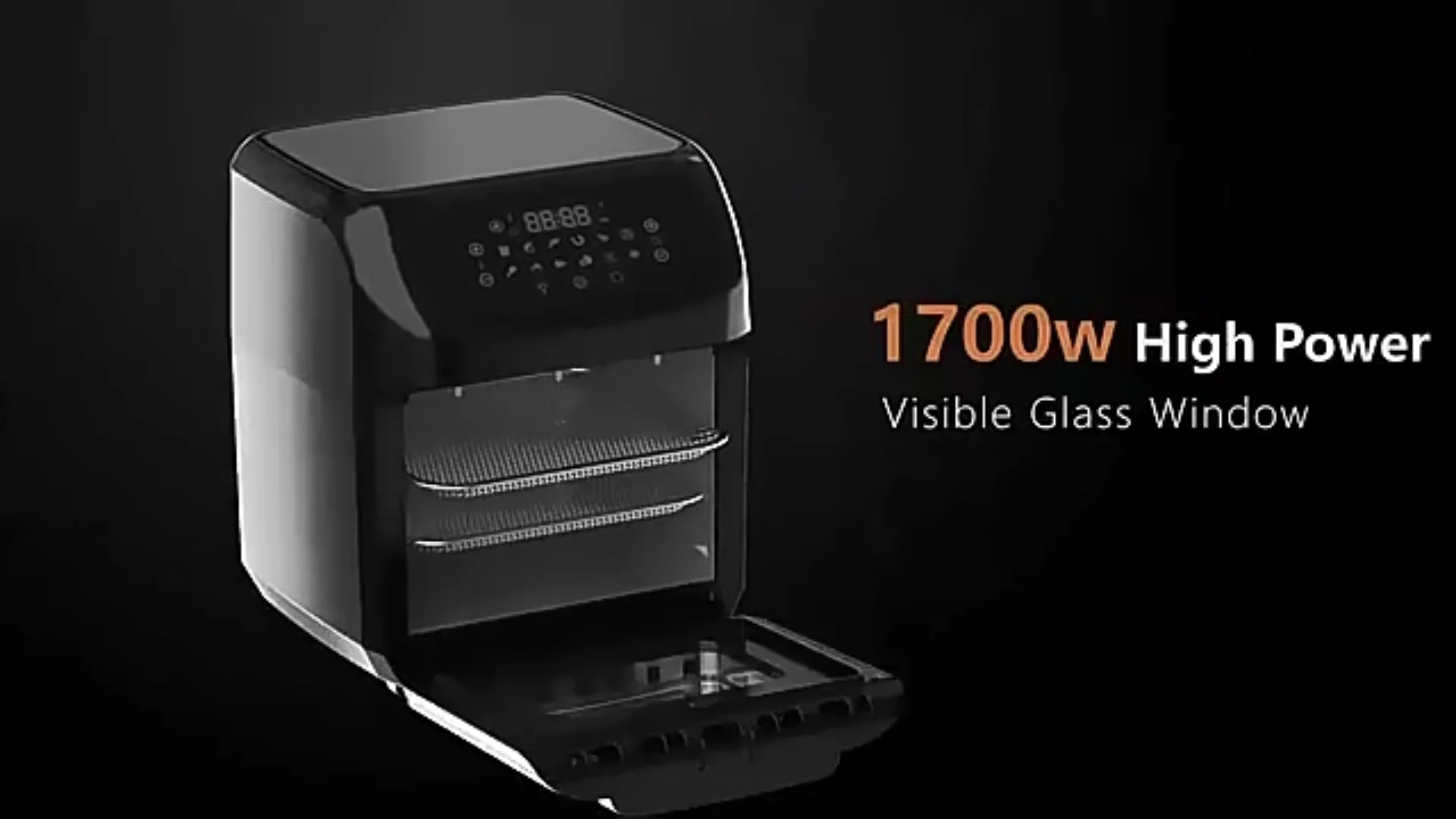 1800w 12l Digital Air Fryer Oven Oilless Cooker Multifunction High