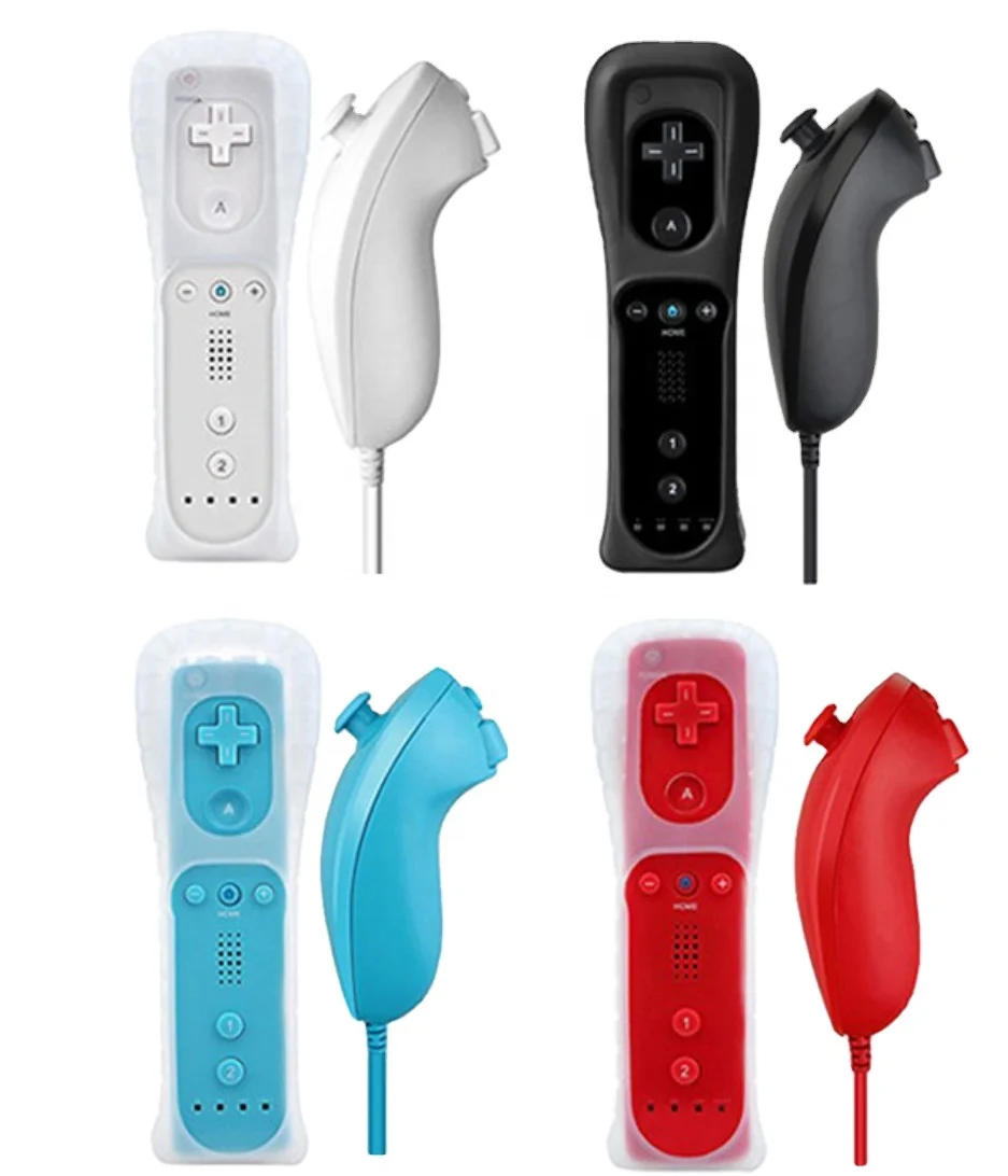 Manette de jeu sans fil pour nintendo Wii Motion Plus, contrôleur à  distance avec Joystick Nunchuck pour accessoires de [4F1DE93] - Cdiscount  Jeux vidéo
