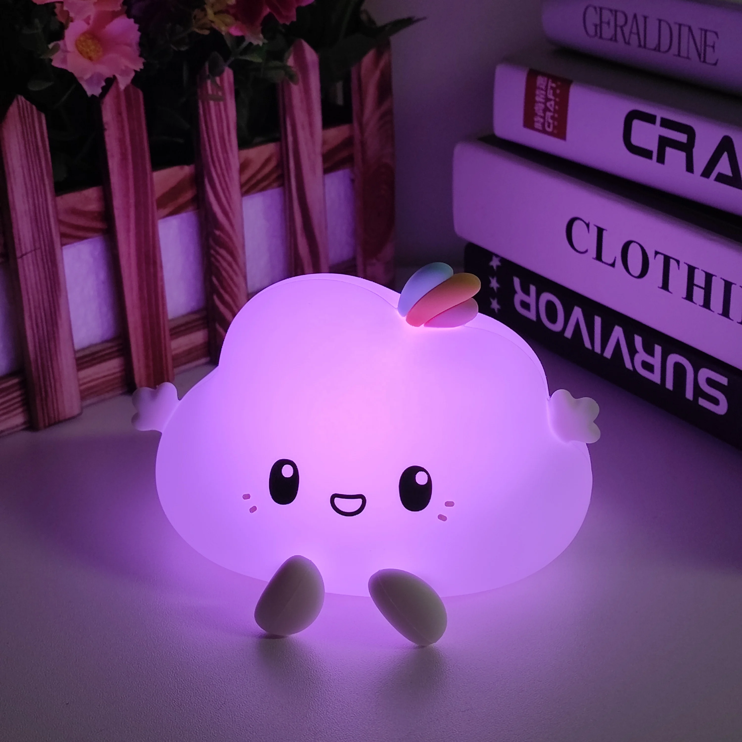 Little Cloud Night Lamp - Soft Silicone USB Rechargeable LED Lamp