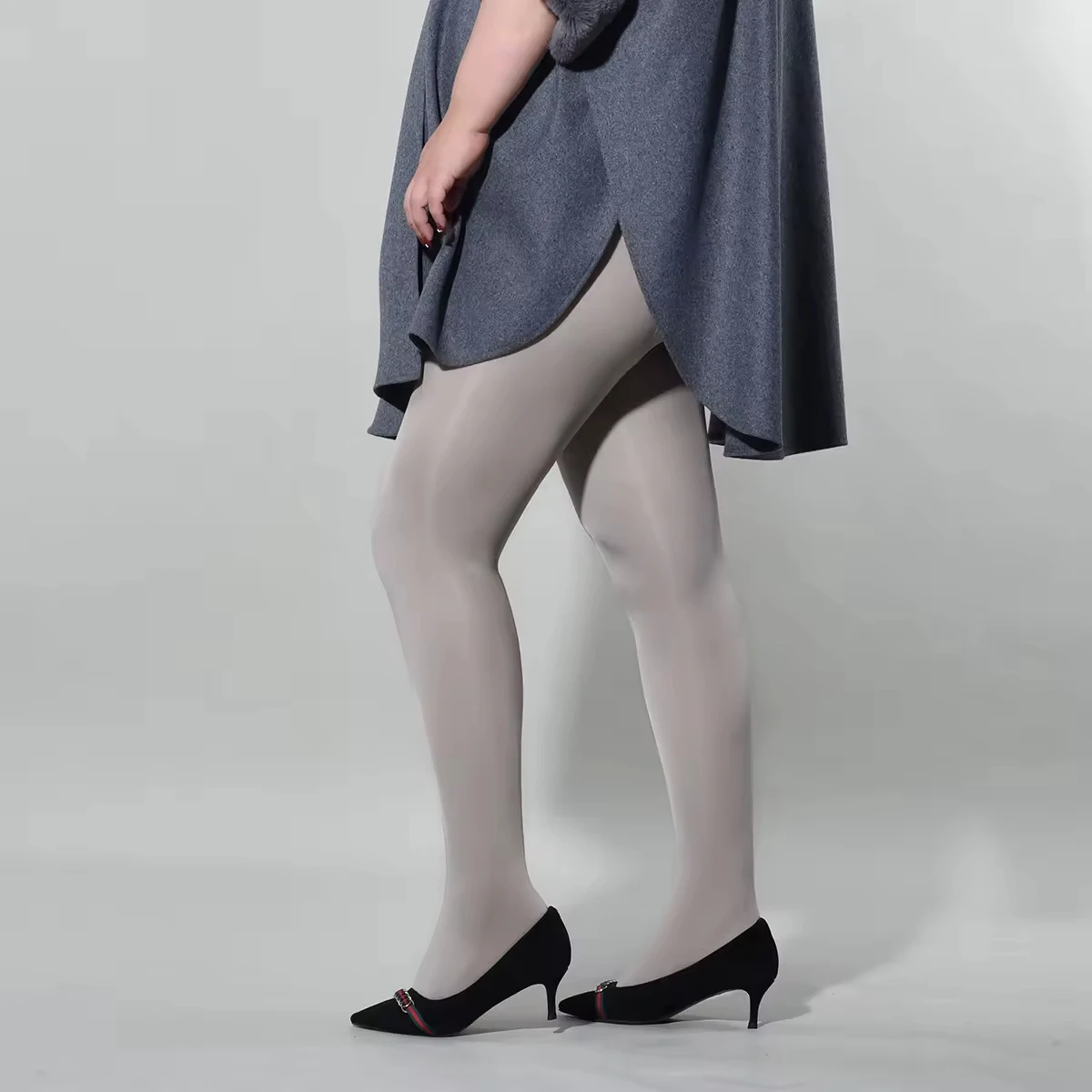 Plus Size Tights Pantyhose for Women Oil Shiny Stockings