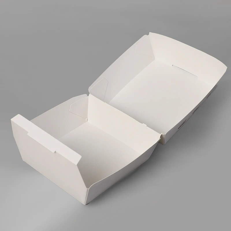 Custom Printed Fast Food Packaging Boxes Set Series Disposable Takeaway French Fries Fried Chicken Burger Box