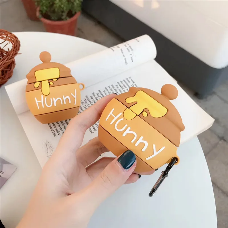3D Cute Honey Pot Can Bottle for Airpods Cover Sustainable