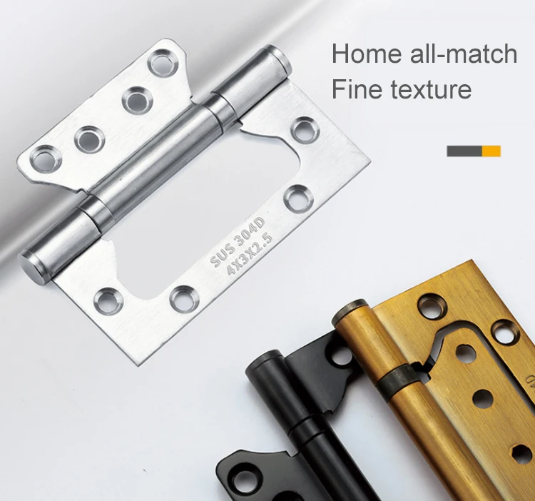 Goldbridge Stainless Steel 201 Door Hinges Metal Hinges For Wooden Door