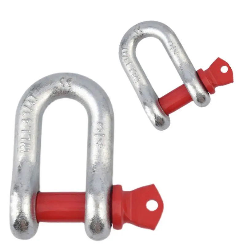 High Strength  D-type  12 Ton Bolt-type Shackles DEE Shackle
