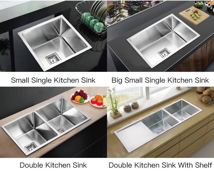 High Quality Embossing Kitchen Sink Single Bowl Multi