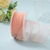 4cm champagne powder wrinkled snow gauze strap, size 10