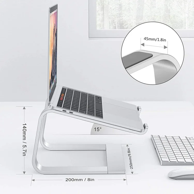 Suporte De Notebook De Mesa De Alumínio,Ergonômico,De Alta Qualidade,Porta- laptop Destacável - Buy Suporte De Laptop,Destacável Laptop Stand,Titular  Notebook Product on Alibaba.com