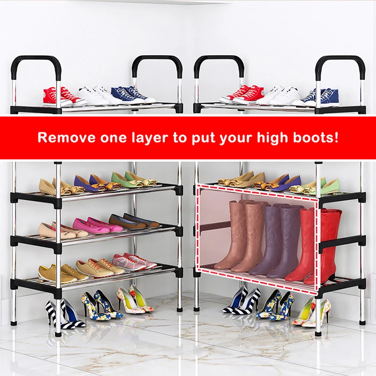 Wholesale 4-Tier Shoes Rack Home Storage Organizer  multifunctional shoe rack