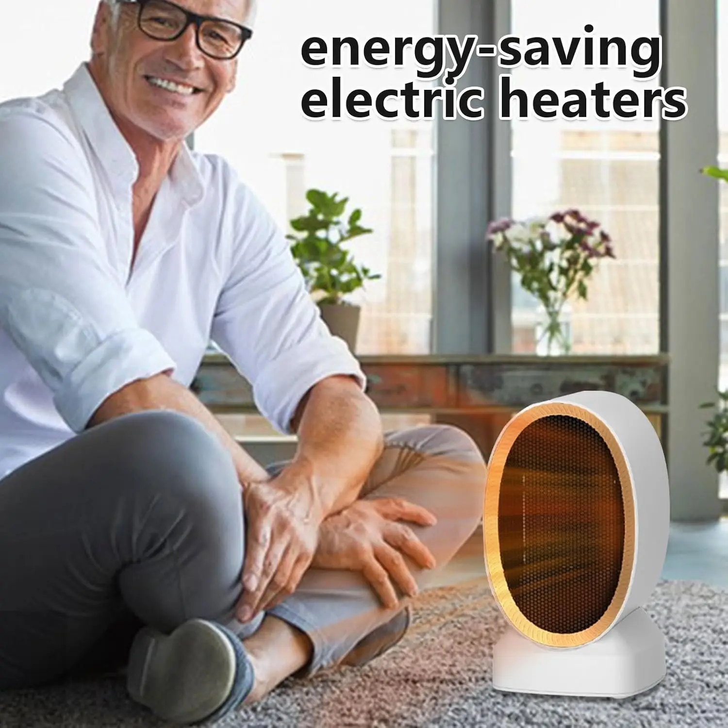 Portable Electric Space Heater Personal Advanced Safety Small Desk Ceramic  Heater for Office and Bedroom Indoor