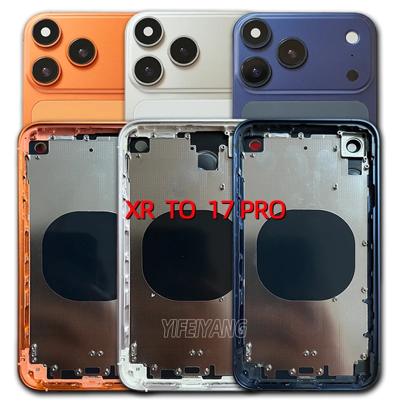XR to 17 Pro Battery Cover Housing for iPhone XR, 11, 16 Pro