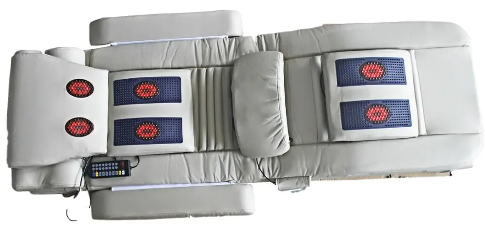 Soft Multiple Function Healthy Full Body Kneading Japan Shiatsu Massage Bed with Heating Vibration Mattress