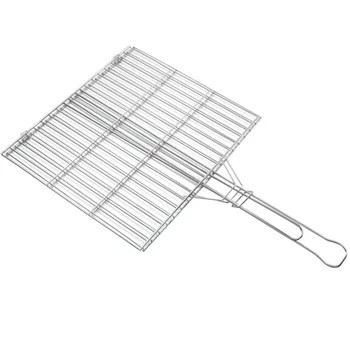 portable grilling wire mesh Barbecue nets with handle and basket