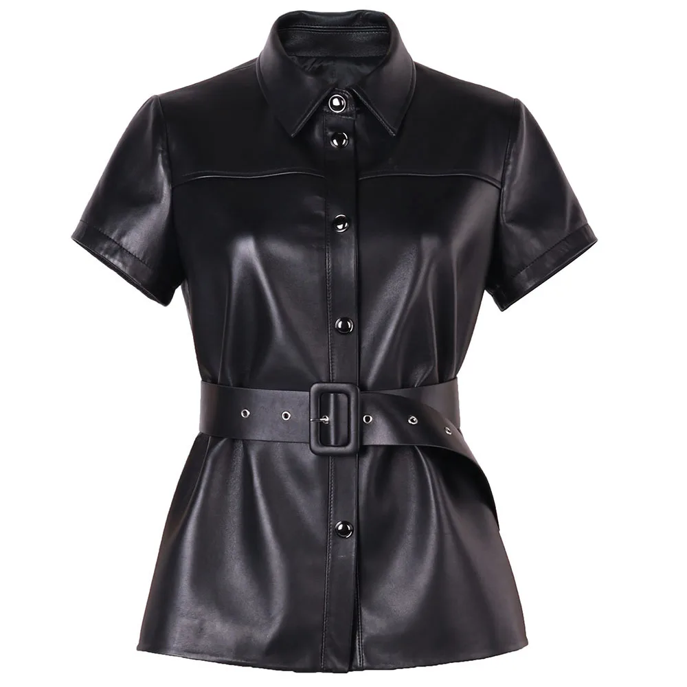 Women Genuine Leather Jacket Ladies 