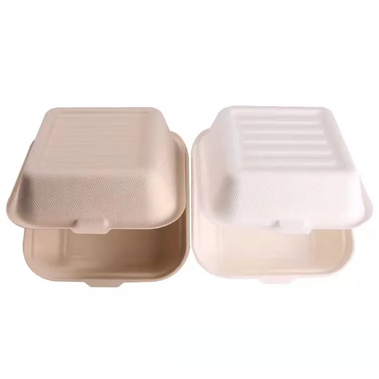 Bagasse Box Biodegradable Custom Food Takeout Containers – Fastfoodpak