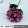 96-piece diamond hydrangea GFG deep red