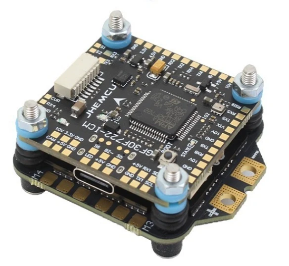 JHEMCU F7 Stack – F722 + RuiBet 60A ESC 3-6S – Contrôleur De Vol Pour Drone RC FPV Contrôleur Vol F722 RuiBet 60A