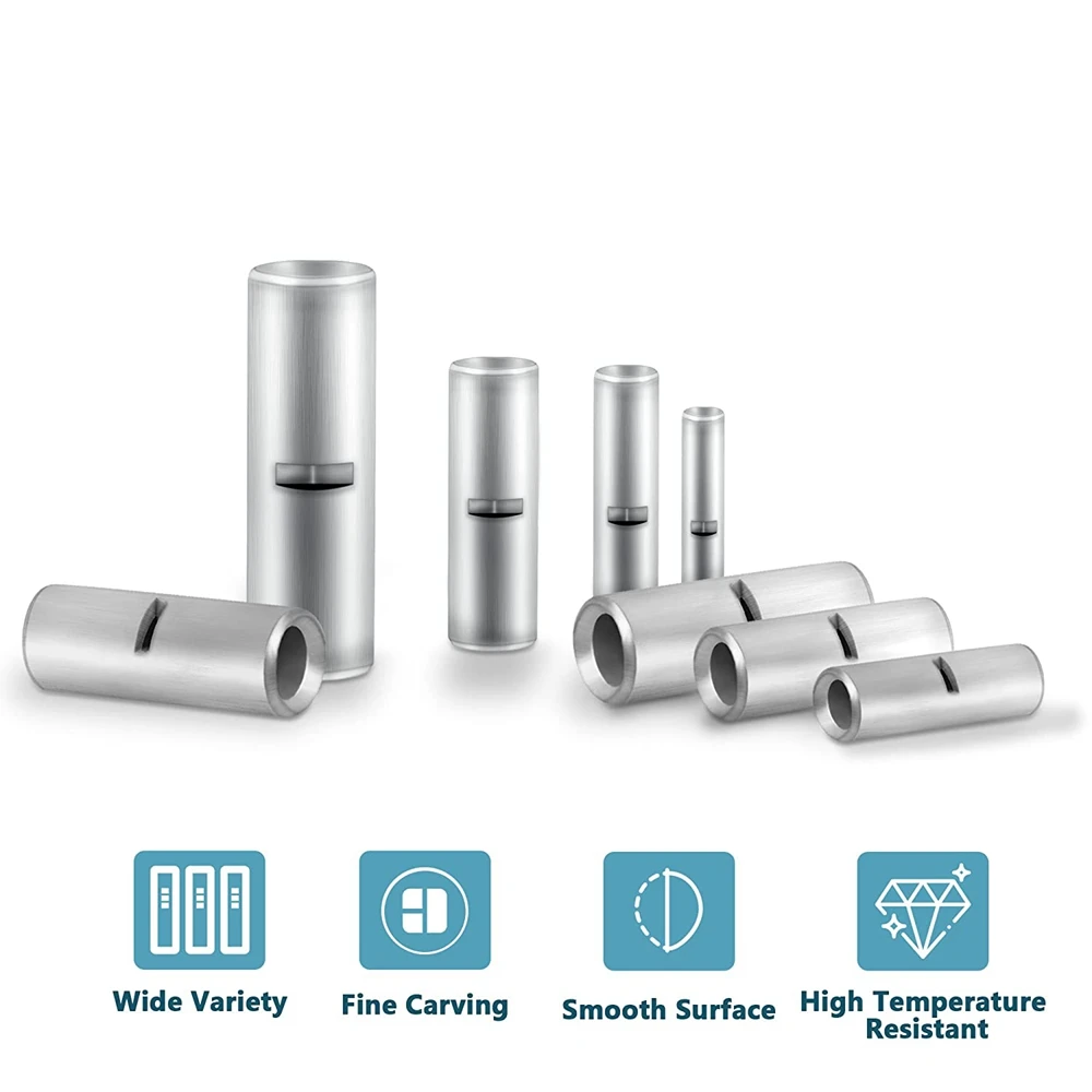 Plating Tin Surface Auto Cable Joint Terminal Crimp Splice Non Insulated Naked Butt Compact