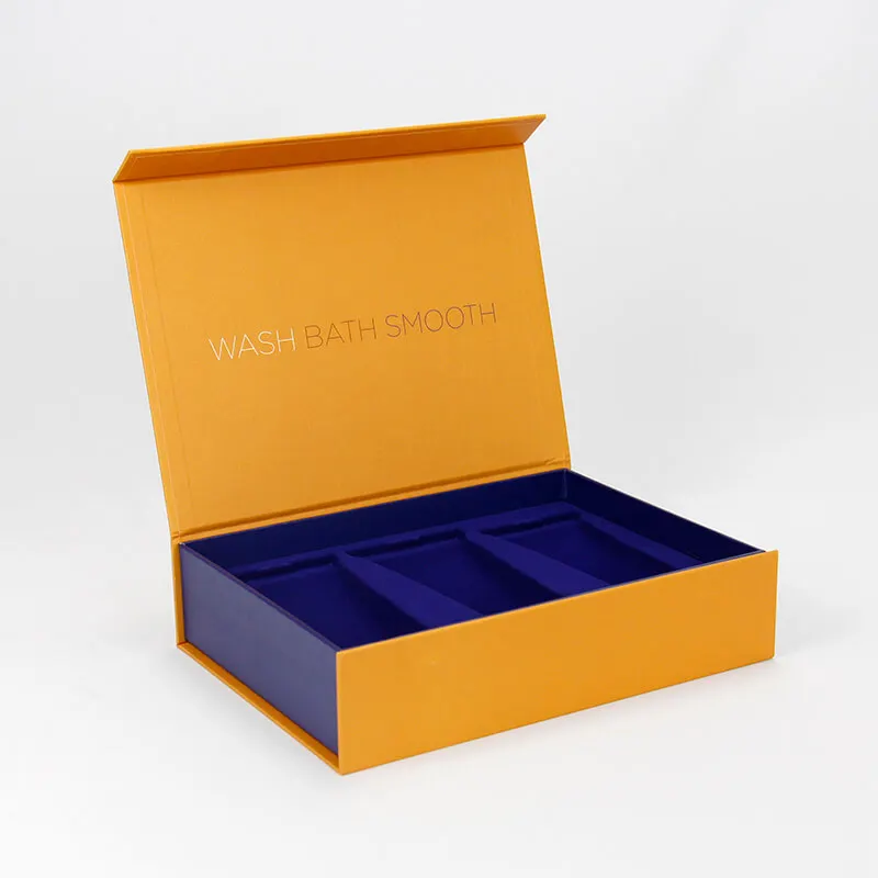 2025 High Quality Book Shape Folding Tape Packing Box Recycled Handle with Flip Magnetic Strong Embossing for Camera Packaging manufacture