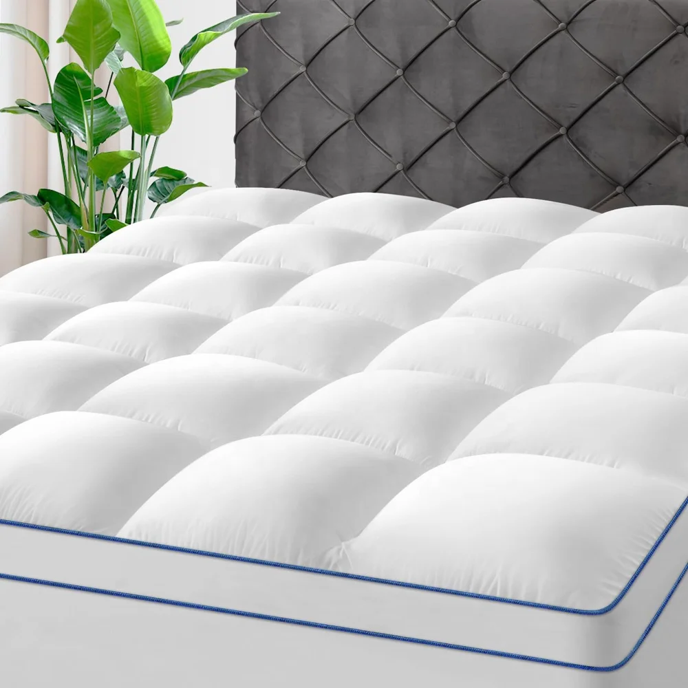 Anti-Technics Knitted Bamboo Jacquard Waterproof Mattress Topper Protector Bed Mat for Hotel Use with Anti-Bacteria Protection factory