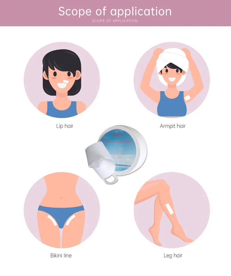 Depilatory Paper Body Leg Arm Disposable Epilation Roll Wax Strips