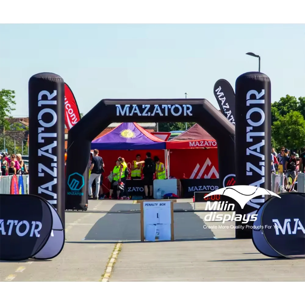 High Quality sealed Archway Custom Print Inflatable Arch for Marathon