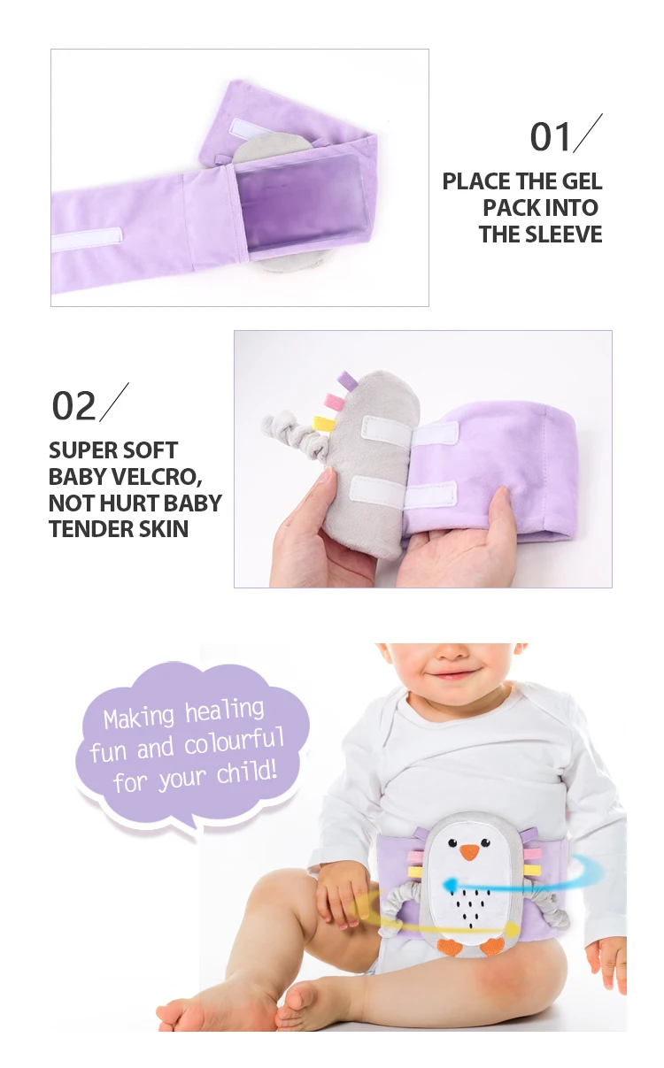 Stomach Colic And Gas Relief Microwavable Calm Baby Heating Pad For ...