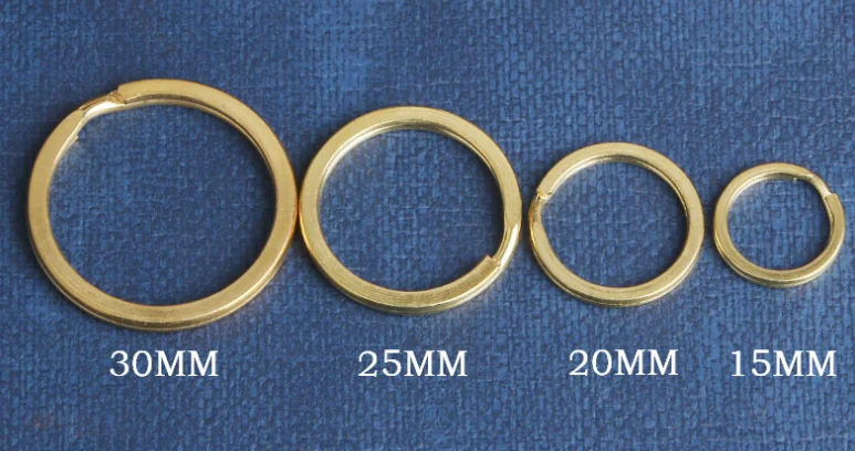 Amazon.co.jp: 100 個の金属ラウンドフラットキーリングラウンド