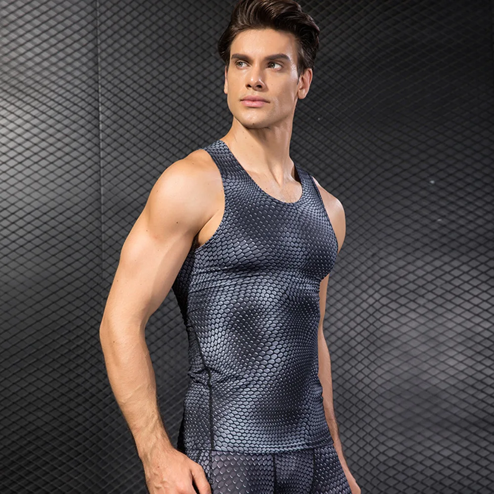Dry Fit Fitness Vest Singlet Sportswear Workout Muscle Gym Male Tank Tops