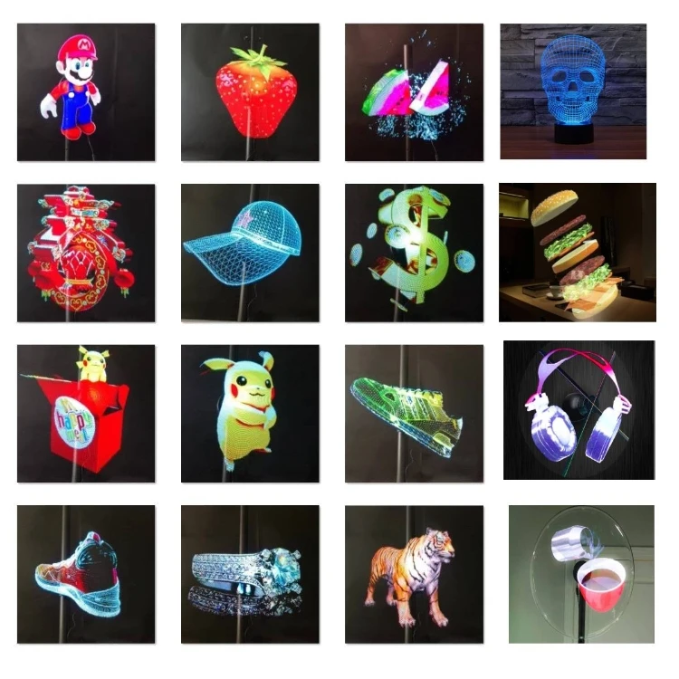 High Quality 3D Holographic Spinning LED Hologram Display DIY Holo Fan Library for Indoor Education Direct Factory Price OEM