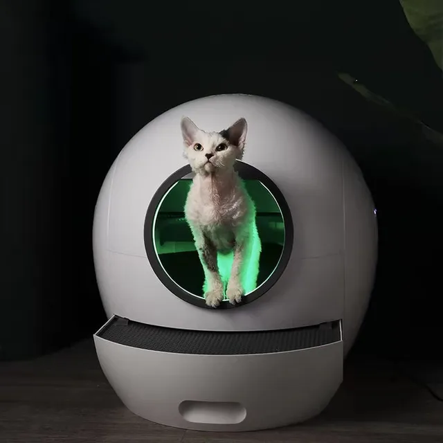 2023 Luxury Enclosed Super Large Space Self-cleaning Smart Cat Litter Box Cat Toilet Automatic Cat Litter Box