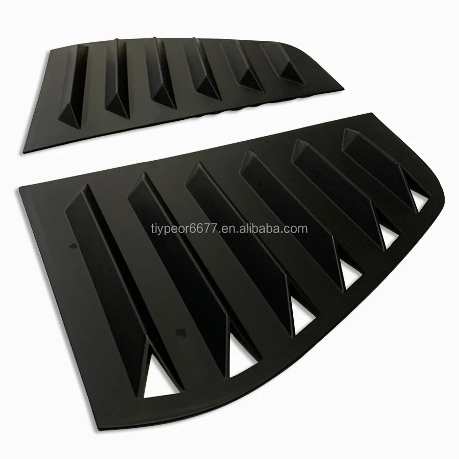 product abs black rear side window quarter louver trim for volkswagen golf 6 mk6 2010   2013-8