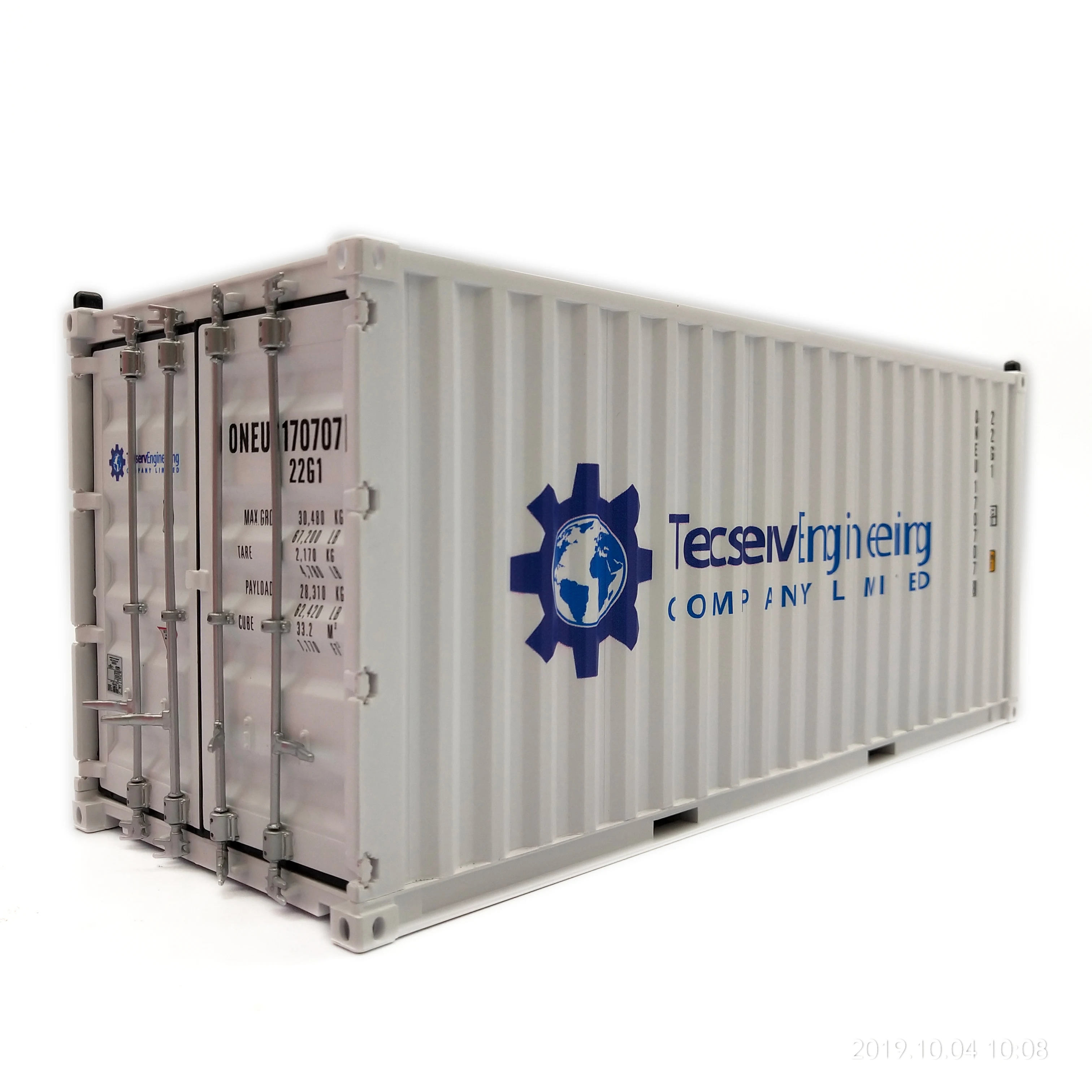 【A】30cm 1:20 TECSERV UK Custom container model shipping container scale model O.A.S ship model