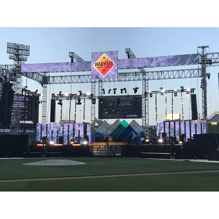 High Definition LED Display Screen High Brightness for Outdoor Film Music Concert Church Stadium & Shopping Mall Elevator Use