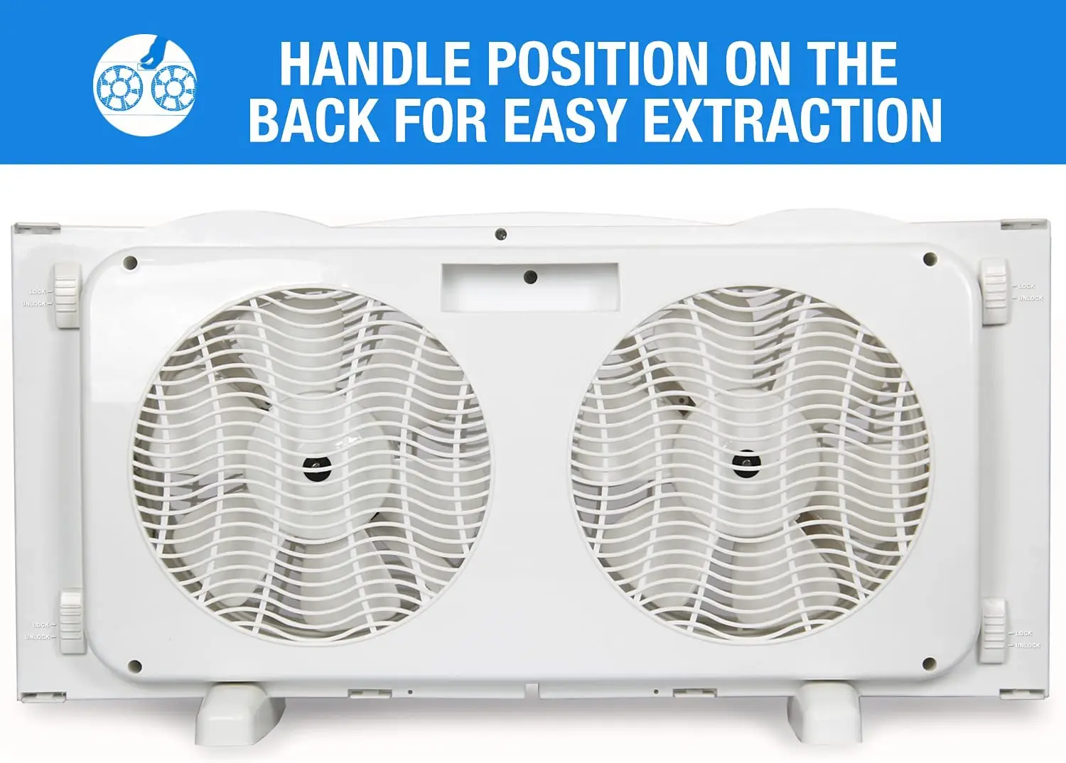 9 Inch Twin Window Fan 3speed Reversible Air Quiet Flow And Thermostat