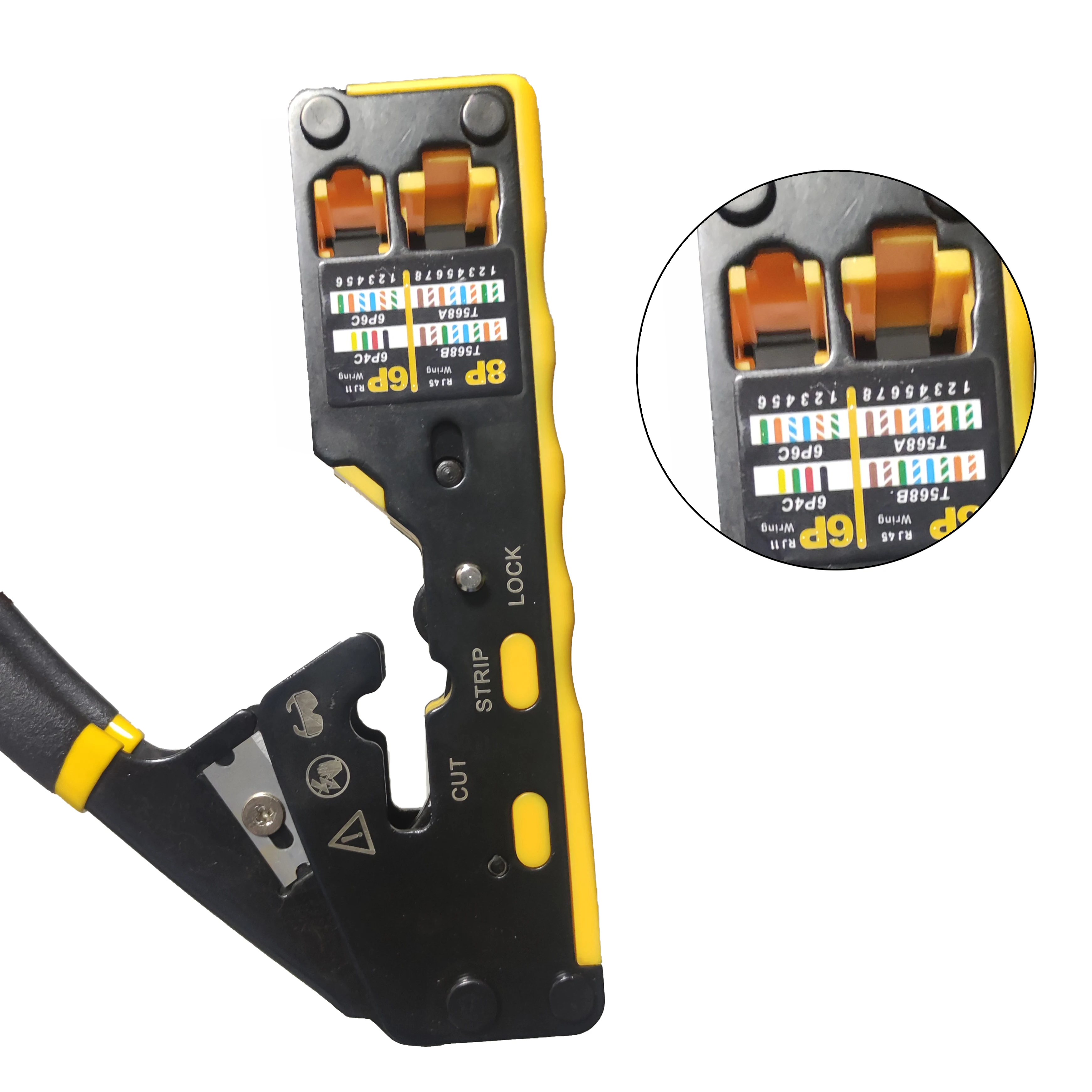RJ 45 6P 8P Network LAN Cable Easy Tools Crimper Pass Through Pliers RJ11 RJ12 RJ45 Crimping Tool